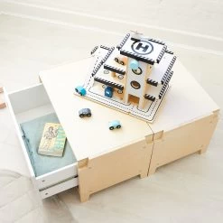 Cayman Modular Stacking Shelf & Drawer Set -Kids Toy Shop hipkids cayman modular stacking shelf and drawer set 31365677940870