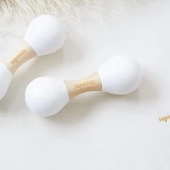White HipKids Double Ended Maraca -Kids Toy Shop hipkids double ended maraca 17151501926534