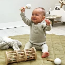 White HipKids Double Ended Maraca -Kids Toy Shop hipkids double ended maraca 30622015258758