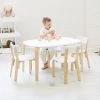 EZRA Rectangle Table & 4 Chair Set -Kids Toy Shop hipkids ezra rectangle table 4 chair set 32886320103558