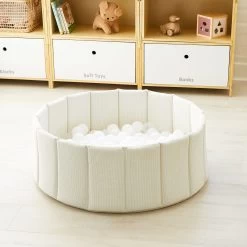 Foldable Corduroy Ball Pit With 200 Balls -Kids Toy Shop hipkids foldable corduroy ball pit with 200 balls 32141727334534