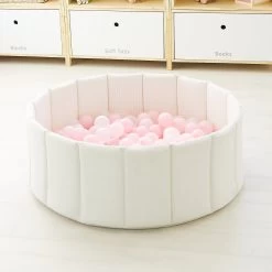 Foldable Corduroy Ball Pit With 200 Balls -Kids Toy Shop hipkids foldable corduroy ball pit with 200 balls 32141727924358