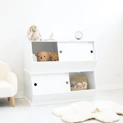 Grayson Stackable Storage Unit (set Of 2) -Kids Toy Shop hipkids grayson stackable storage unit set of 2 32540621013126