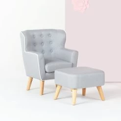 HipKids Avery Linen Armchair -Kids Toy Shop hipkids hipkids avery linen armchair 30535954858118