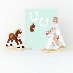 Rocking Unicorn With Sound -Kids Toy Shop hipkids hipkids rocking unicorn with sound white 30536501624966