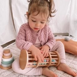 HipKids Wooden Stacking Rings -Kids Toy Shop hipkids hipkids wooden stacking rings 30273704231046