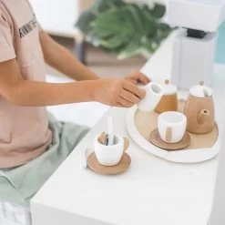 HipKids Wooden Tea Set -Kids Toy Shop hipkids hipkids wooden tea set 30210614395014