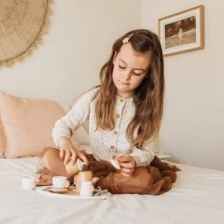 HipKids Wooden Tea Set -Kids Toy Shop hipkids hipkids wooden tea set 30697650847878