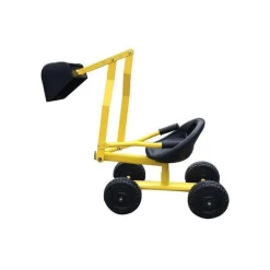 Kids Steel Toy Ride-On Excavator - Yellow -Kids Toy Shop hipkids kids steel toy ride on excavator yellow 32996917444742
