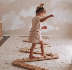 Kids Wooden Balance Beams -Kids Toy Shop hipkids kids wooden balance beams 33056914702470