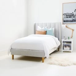 LIBERTY Upholstered Bed Sand -Kids Toy Shop hipkids liberty upholstered bed sand 29625764053126