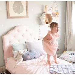 MIA King Single Upholstered Bed -Kids Toy Shop hipkids mia king single upholstered bed 11607001497647