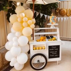 Outdoor Mud Kitchen Cart With Umbrella -Kids Toy Shop hipkids outdoor mud kitchen cart with umbrella 33167967125638