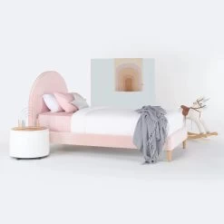 Pale Pink - Velvet Fabric Swatch -Kids Toy Shop hipkids pale pink velvet fabric swatch 30593041760390