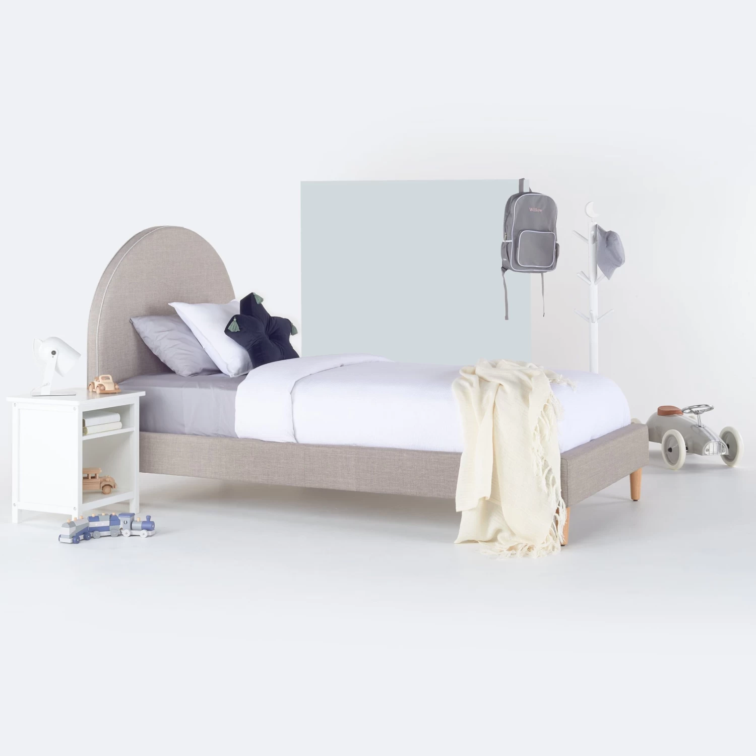 SCOUT Upholstered Bed Storm Grey 4 SCOUT Upholstered Bed Storm Grey - Image 2