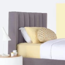 Shadow Grey Velvet Fabric Swatch