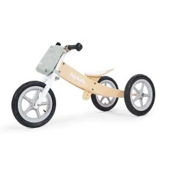 Silver 2 In 1 Wooden Trike / Balance Bike -Kids Toy Shop hipkids silver 2 in 1 wooden trike balance bike 32793619562630