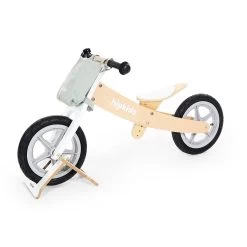 Silver 2 In 1 Wooden Trike / Balance Bike -Kids Toy Shop hipkids silver 2 in 1 wooden trike balance bike 32793619693702