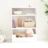 Tatum White Bookcase Unit -Kids Toy Shop hipkids tatum white bookcase unit 32396965183622