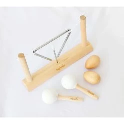 White HipKids Maracas -Kids Toy Shop hipkids white hipkids maracas 11614189158447