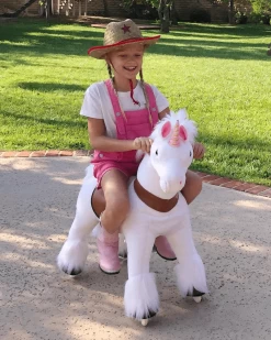 White Ride On Walking Toy Horse Unicorn 28 White Ride On Walking Toy Horse Unicorn -Kids Toy Shop hipkids white ride on walking toy horse unicorn 33033308438662