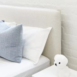 Willow Upholstered Bed Nordic Latte -Kids Toy Shop hipkids willow upholstered bed nordic latte 31710782947462