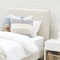 Willow Upholstered Bed Nordic Latte -Kids Toy Shop hipkids willow upholstered bed nordic latte 31710783406214