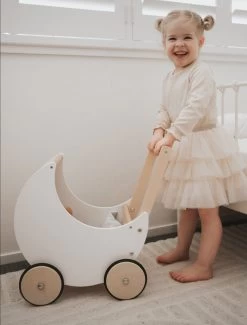Wooden Moon Doll Pram 25 Wooden Moon Doll Pram -Kids Toy Shop hipkids wooden moon doll pram 32422514131078