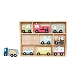 JaBaDaBaDo Car Shelf With 9 Cars