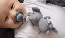 JaBaDaBaDo Gift Kit Grey Blanket & Pacifier Buddy Elephant -Kids Toy Shop jabadabado jabadabado gift kit grey blanket pacifier buddy elephant 32126360551558