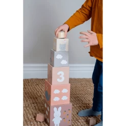 JaBaDaBaDo Stacking And Sorting Cubes Nature 1-5 -Kids Toy Shop jabadabado jabadabado stacking and sorting cubes nature 1 5 31615315083398