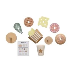 JaBaDaBaDo Stacking Burger -Kids Toy Shop jabadabado jabadabado stacking burger 31630375125126