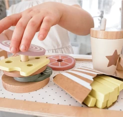 JaBaDaBaDo Stacking Burger -Kids Toy Shop jabadabado jabadabado stacking burger 31630375190662