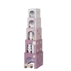 JaBaDaBaDo Stacking Cubes Bunny Family 1-5 -Kids Toy Shop jabadabado jabadabado stacking cubes bunny family 1 5 31615286345862