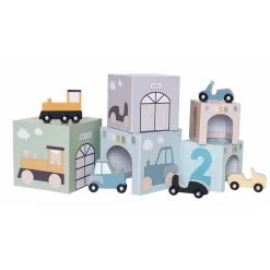 JaBaDaBaDo Stacking Cubes Vehicles 1-5 -Kids Toy Shop jabadabado jabadabado stacking cubes vehicles 1 5 29988675354758