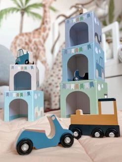 JaBaDaBaDo Stacking Cubes Vehicles 1-5 -Kids Toy Shop jabadabado jabadabado stacking cubes vehicles 1 5 31019653464198