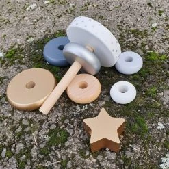 JaBaDaBaDo Stacking Toy Silver