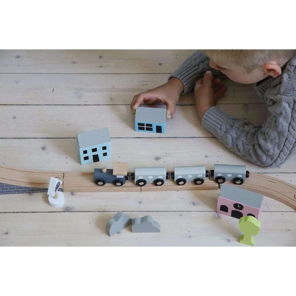 JaBaDaBaDo Wooden Toy Train Set 4 JaBaDaBaDo Wooden Toy Train Set - Image 2