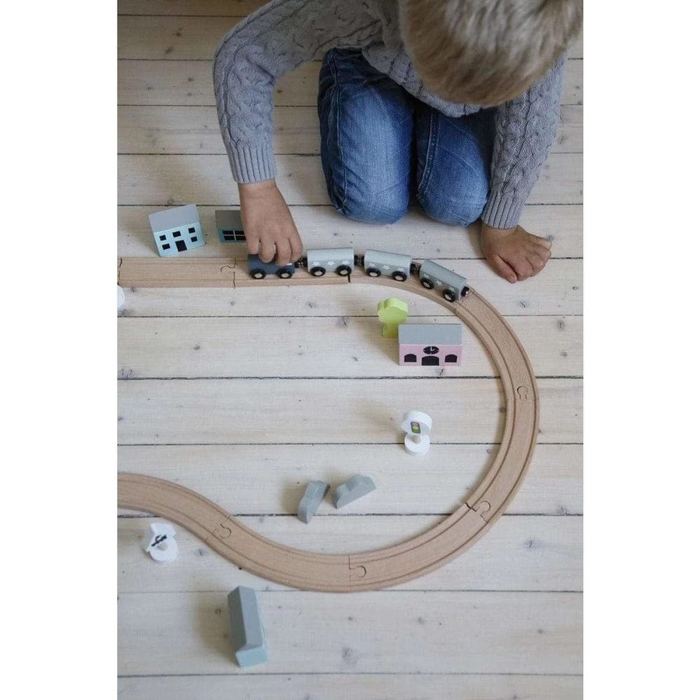 JaBaDaBaDo Wooden Toy Train Set 3 JaBaDaBaDo Wooden Toy Train Set