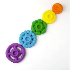 Jellystone Rainbow Stacker Teether Toy -Kids Toy Shop jellystone jellystone rainbow stacker teether toy 11599917219887