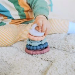 Jellystone Rainbow Stacker Teether Toy -Kids Toy Shop jellystone jellystone rainbow stacker teether toy 17527147167878