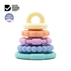 Jellystone Rainbow Stacker Teether Toy -Kids Toy Shop jellystone jellystone rainbow stacker teether toy 31065863028870