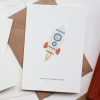 Kartotek Copenhagen Greeting Card - Rocket -Kids Toy Shop kartotek copenhagen kartotek copenhagen greeting card rocket 31730787352710