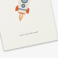 Kartotek Copenhagen Greeting Card - Rocket -Kids Toy Shop kartotek copenhagen kartotek copenhagen greeting card rocket 31730787909766