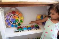 Kiddie Connect - Wooden Clock Puzzle -Kids Toy Shop kiddie connect kiddie connect wooden clock puzzle 31066049347718