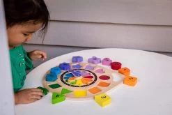 Kiddie Connect - Wooden Clock Puzzle -Kids Toy Shop kiddie connect kiddie connect wooden clock puzzle 31066049577094