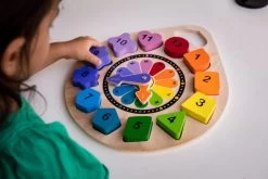 Kiddie Connect - Wooden Clock Puzzle -Kids Toy Shop kiddie connect kiddie connect wooden clock puzzle 31066049773702