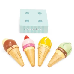 Le Toy Van Honeybake Ice Cream Set -Kids Toy Shop le toy van le toy van honeybake ice cream set 29319775879302