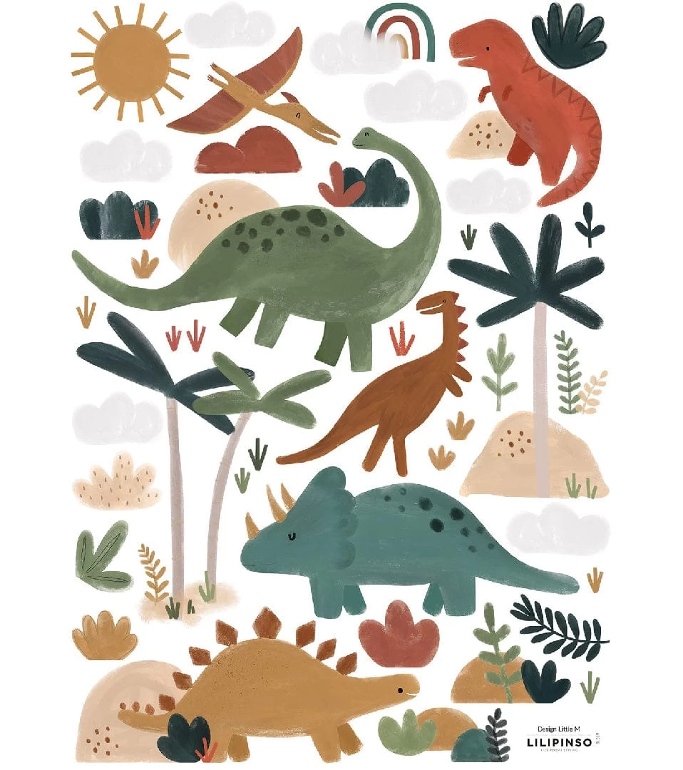 LILIPINSO Wall Decals A3 Dinosaurs Mix 3 LILIPINSO Wall Decals A3 Dinosaurs Mix