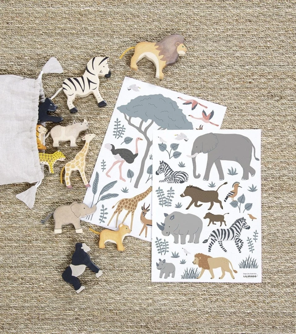 LILIPINSO Wall Decals A3 Savannah: Elephant Zebra Lion 6 LILIPINSO Wall Decals A3 Savannah: Elephant Zebra Lion - Image 4